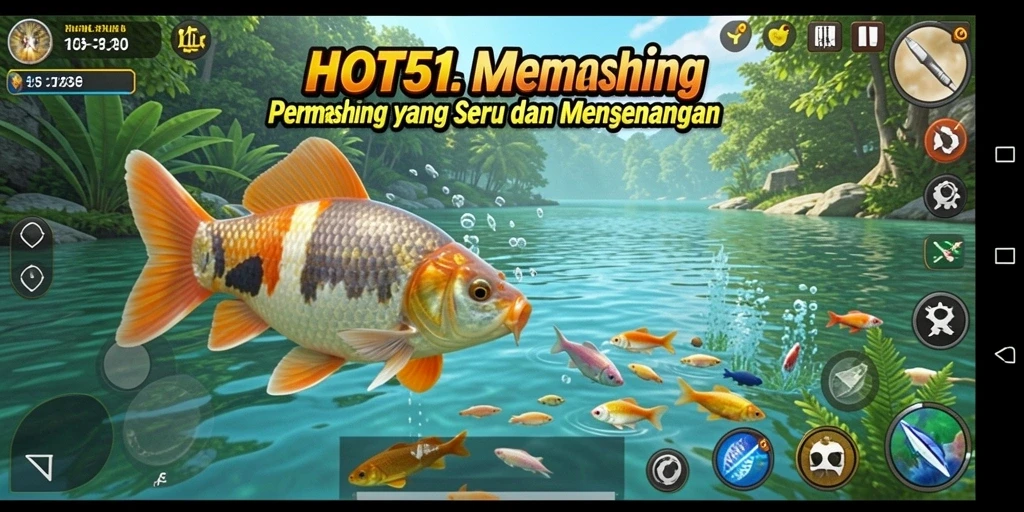 Tangkapan ikan yang mengesankan dalam gameplay HOT51.