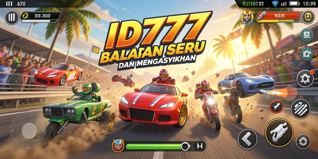 Gameplay balapan ID777 yang mendebarkan dan penuh aksi.