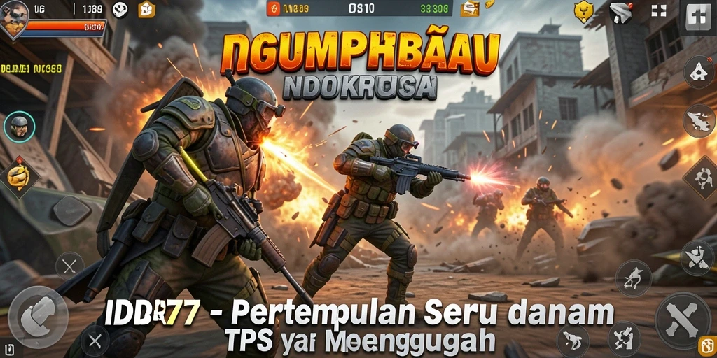 Screenshot menampilkan aksi intens dalam gameplay IDR77 yang seru.