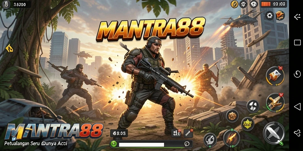Tampilan gameplay seru dengan efek grafis yang memukau.