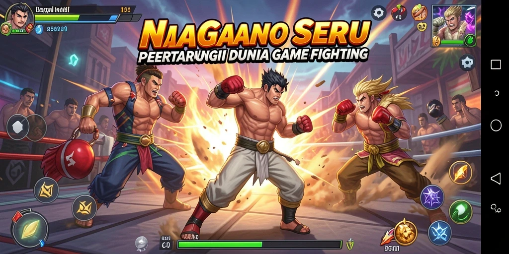 Tangkapan layar gameplay NAGA11 menampilkan pertarungan yang menegangkan dan karakter epik.