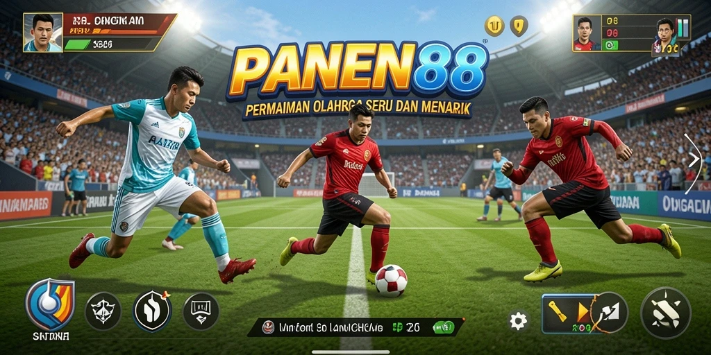 Screenshot PANEN88 menunjukkan gameplay olahraga yang seru dan penuh aksi.
